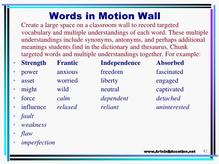 Words In Motion