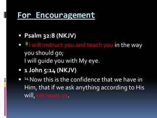 Words Of Encouragement From The Bible