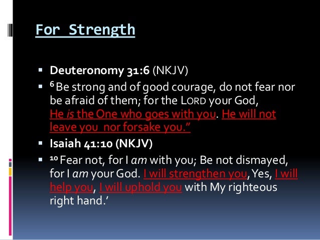 Words of encouragement from the bible