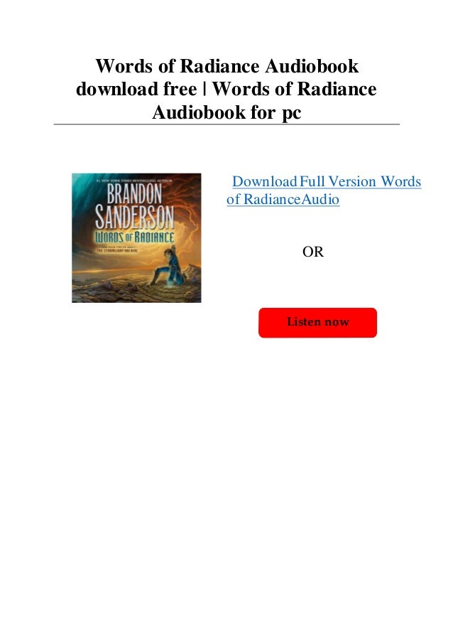 Words of Radiance Audiobook download free | Words of Radiance Audiobo…