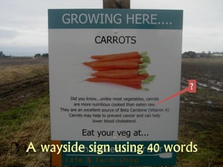 ?




A wayside sign using 40 words
 