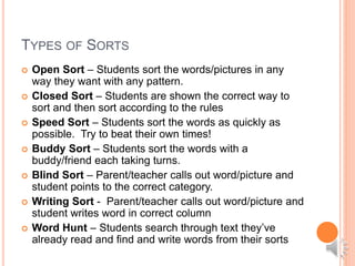 Words their way parent presentation | PPTX
