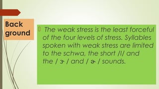 Word stress | PPT
