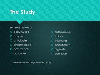 Word's Up with WhatsApp: Consciousness-Raising of Academic Vocabulary | PDF