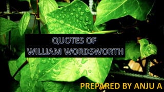 Wordsworth QUOTES