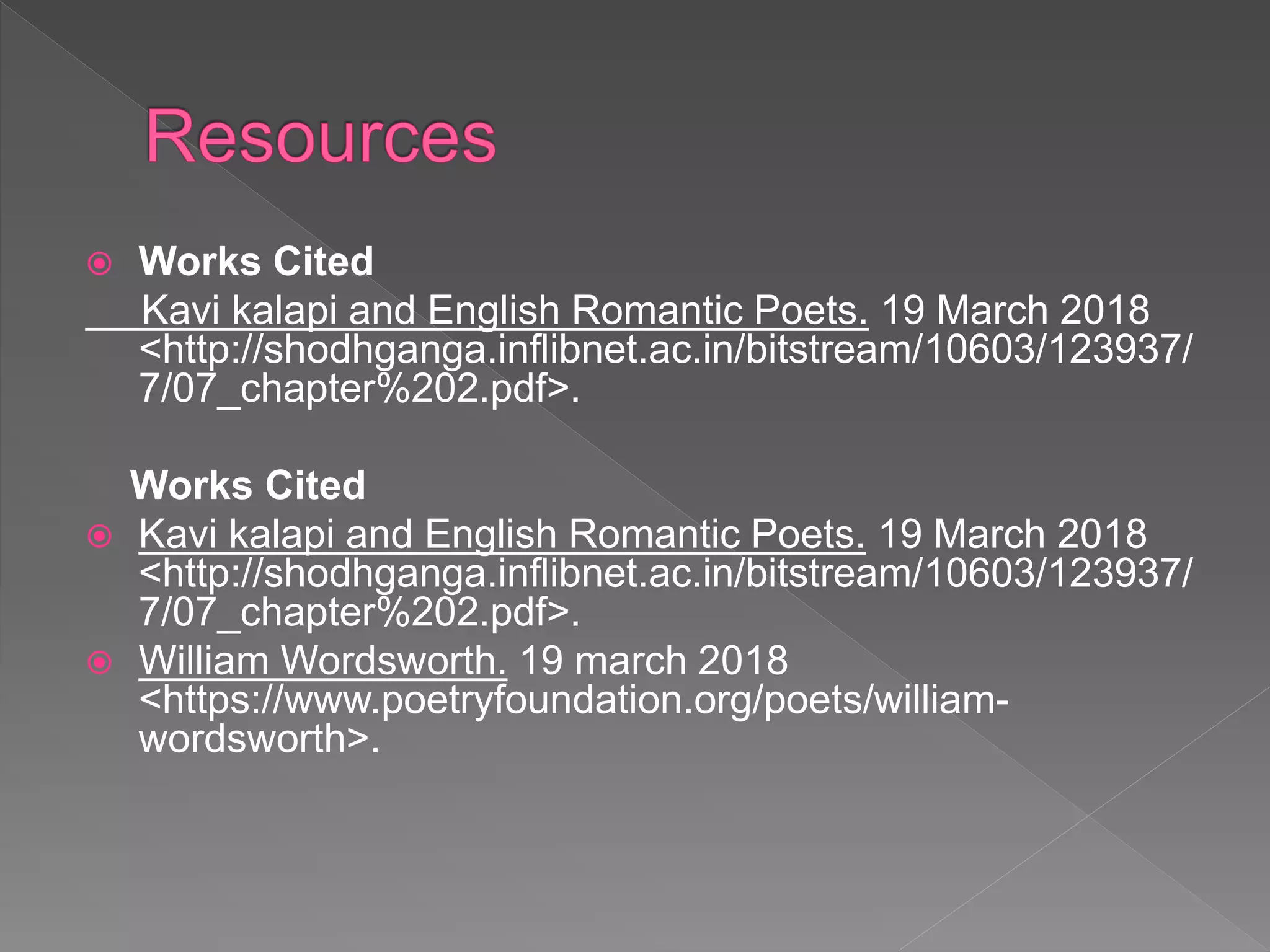 Wordsworth and kalapi | PPTX