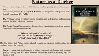The Romantic Vision in Wordsworth's Poetry and Nature | PDF