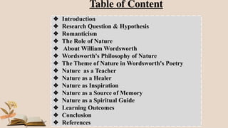 The Romantic Vision in Wordsworth's Poetry and Nature | PDF