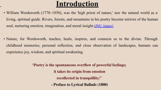 The Romantic Vision in Wordsworth's Poetry and Nature | PDF
