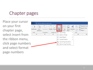 How to format your thesis in Word | PPTX
