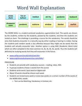 Word up handout | PDF