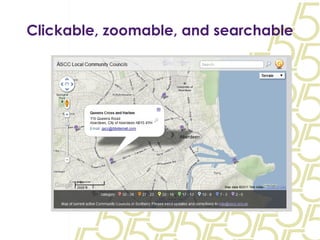 Clickable, zoomable, and searchable 