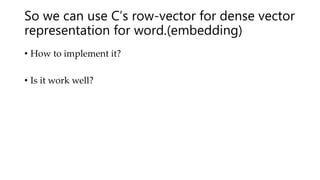 Word vectorization(embedding) with nnlm | PPTX