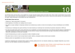 Verkiezingsprogramma 2010-2014"                                                                                                                                                                 14




                                                                            OUDEREN IN ALPHEN-CHAAM                                                                     10
       Het CDA Alphen-Chaam vindt dat ouderen zo lang mogelijk thuis in de eigen vertrouwde omgeving moeten kunnen blijven wonen. Daarom moeten we goed luisteren naar wat ouderen
       willen en goed samenwerken met de ouderenorganisaties en de verschillende platforms. Het CDA Alphen-Chaam vindt dat er rekening moet worden gehouden met de specifieke wensen
       van ouderen. Goede voorzieningen en accommodaties horen daar vanzelfsprekend bij.

       Het CDA Alphen-Chaam staat voor:

       •   Clustering van “ haal-en breng functies” in de wozoco’s3

       • Goede begeleiding en het facilliteren van vrijwilligers binnen de wozoco’s

       • Het inzetten van (jonge) vrijwilligers en (langdurige) werkelozen bij de ondersteuning van ouderen en mensen met een beperking. Hier ligt een bemiddelingsrol voor het WZSWen
         HOOM

       • Ondersteuning van mantelzorgers door goede voorlichting en een actieve benadering van mantelzorgers door samenwerking met gemeente, ketenpartners en WMO raad

       • Een actief minima beleid waarbij ouderen worden geïnformeerd over de mogelijkheden van financiële tegemoetkomingen: extra uitkeringen (bijzondere bijstand) en kwijtschelding van
         gemeentelijke belastingen dat ouderen (65 plussers) die geen aanvullend pensioen ontvangen inkomensondersteunende hulp krijgen. Samenwerking met Stichting Ouderenwerk
         Breda, KBO’s, ouderenplatvorm en WMO raad is noodzakelijk

       • Goede informatievoorziening voor ouderen over gezondheid en welzijn en betaalbare woningen

       • Meer gebruik maken van kennis en kunde van eigen bewoners (ouderen- platforms, verenigingen) voordat we externe bureau’s inschakelen

       • Blijvende aandacht voor toegankelijkheid voor mensen met een beperking


       3 Haalfuncties: hoogwaardig wonen, informatie & advies, educatie en onderwijs, gezellig kunnen eten in een restaurant, eerstelijns zorg, en dergelijke. Brengfuncties: zorg en service
       diensten aan huis zoals maaltijden, tuinonderhoud, klussendienst, etc.


                                                                                                    WIJ MAKEN ONS STERK VOOR INSPRAAK EN GOEDE
                                                                                                    INFORMATIE VOOR OUDEREN
 
