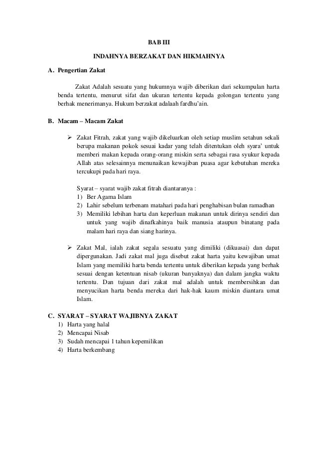 Indahnya Berzakat Dan Hikmahnya