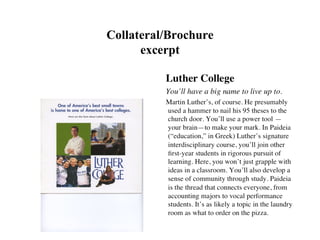 Collateral/Brochure
      excerpt
 