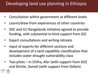 Woreda participatory land use planning, Ethiopia 