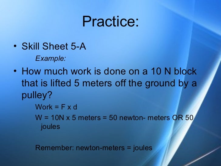 Physical Science Work