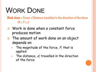 Work and Power | PPTX