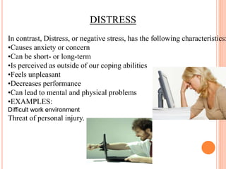 Work Distressing Work Stress | PPTX