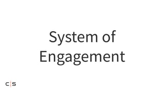 System of
Engagement
 