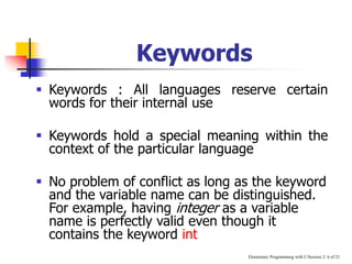 work.ppt it describes about programming fundamentals | PPT