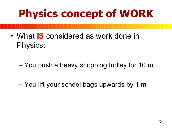 Work And Energy