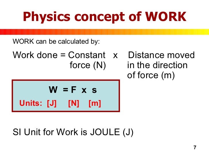 work equation physics calculator