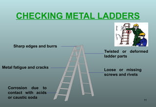 Ladder With Missing Rivets Work-at-Height-Training.ppt slides for sharing | PPT