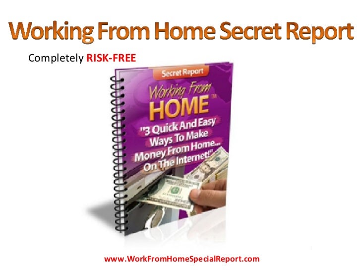 work at home special report