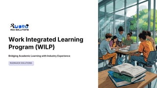 Integrated Learning Program What Makes Work Integrated Learning Effective? | PDF