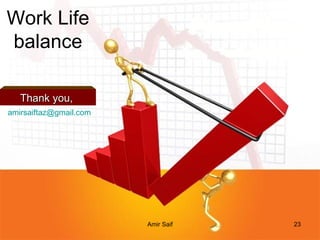 Work Life balance Thank you,  [email_address] 