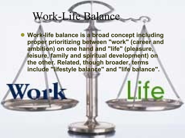 Work life balance | PPT