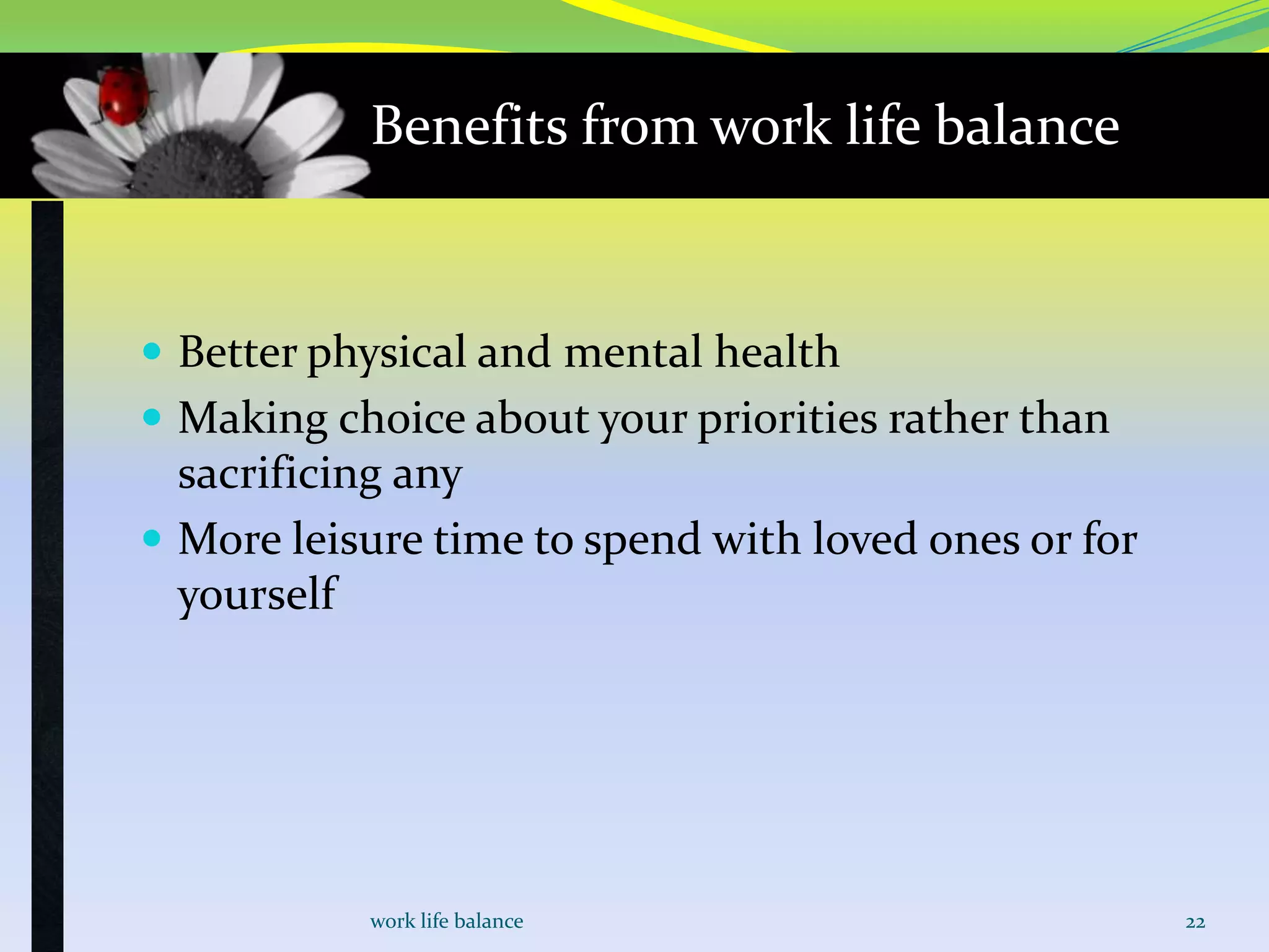 Work life balance | PPTX