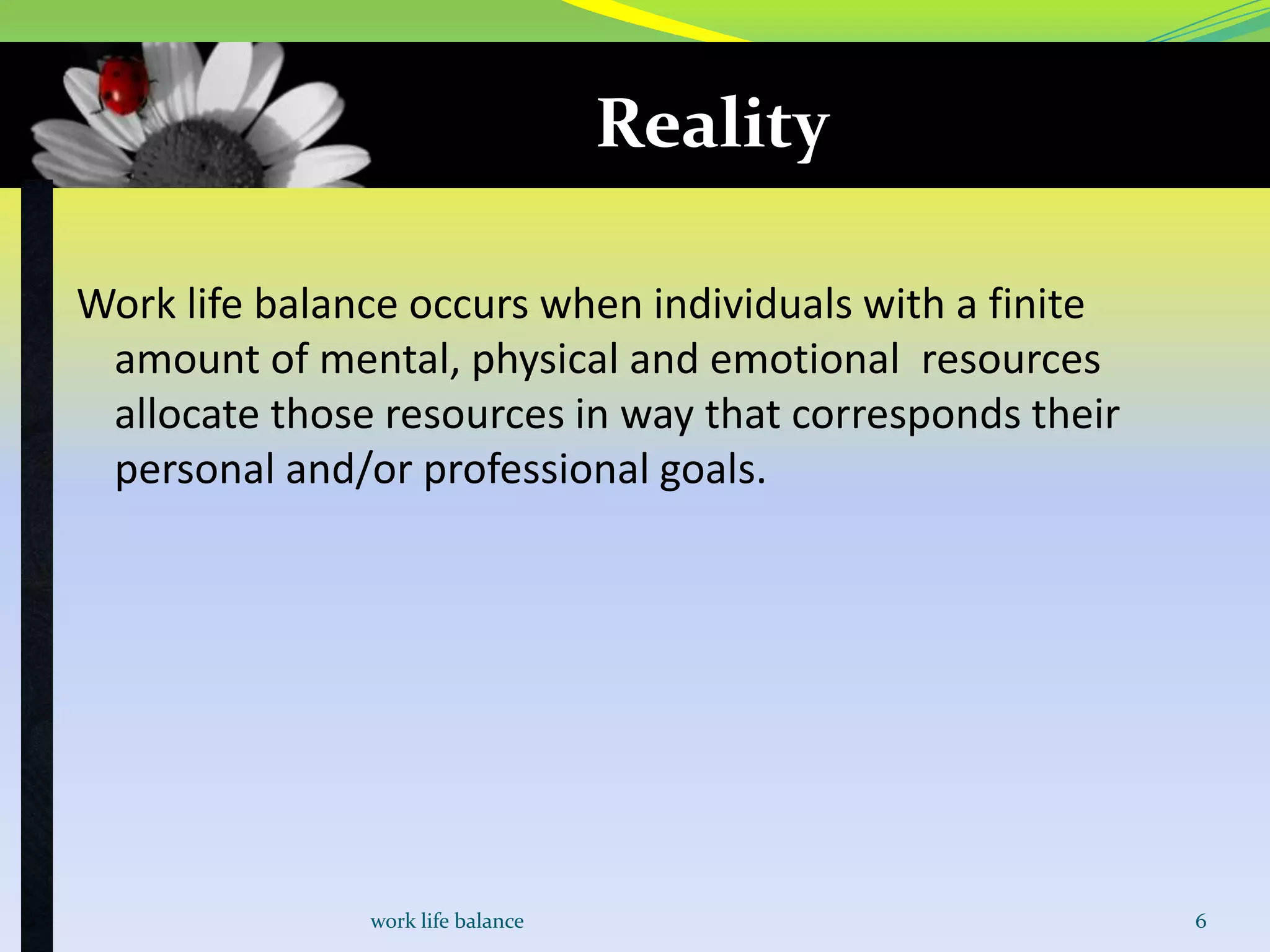 Work life balance | PPTX