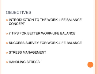 Work life balance | PPTX