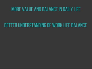 Work-Life Balance
