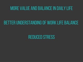 Work-Life Balance