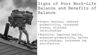 Work-Life balance .which will help our daily life | PPT