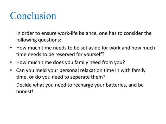 Work life balance issues- How to deal with it. | PPTX | Resume Writing ...