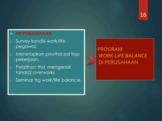 Work life balance ldl | PDF