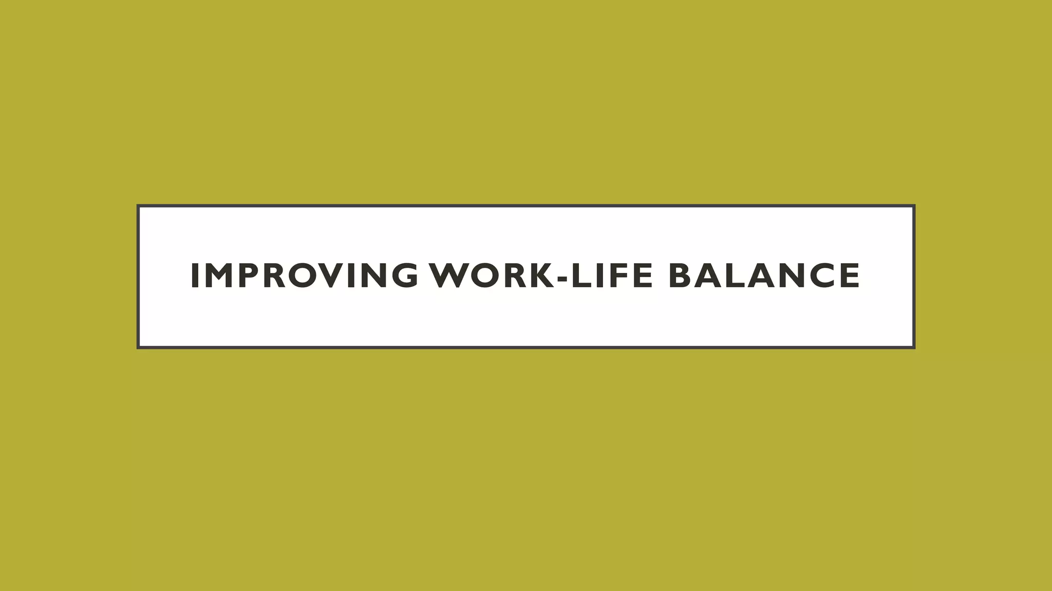 Work life balance pdf | PDF