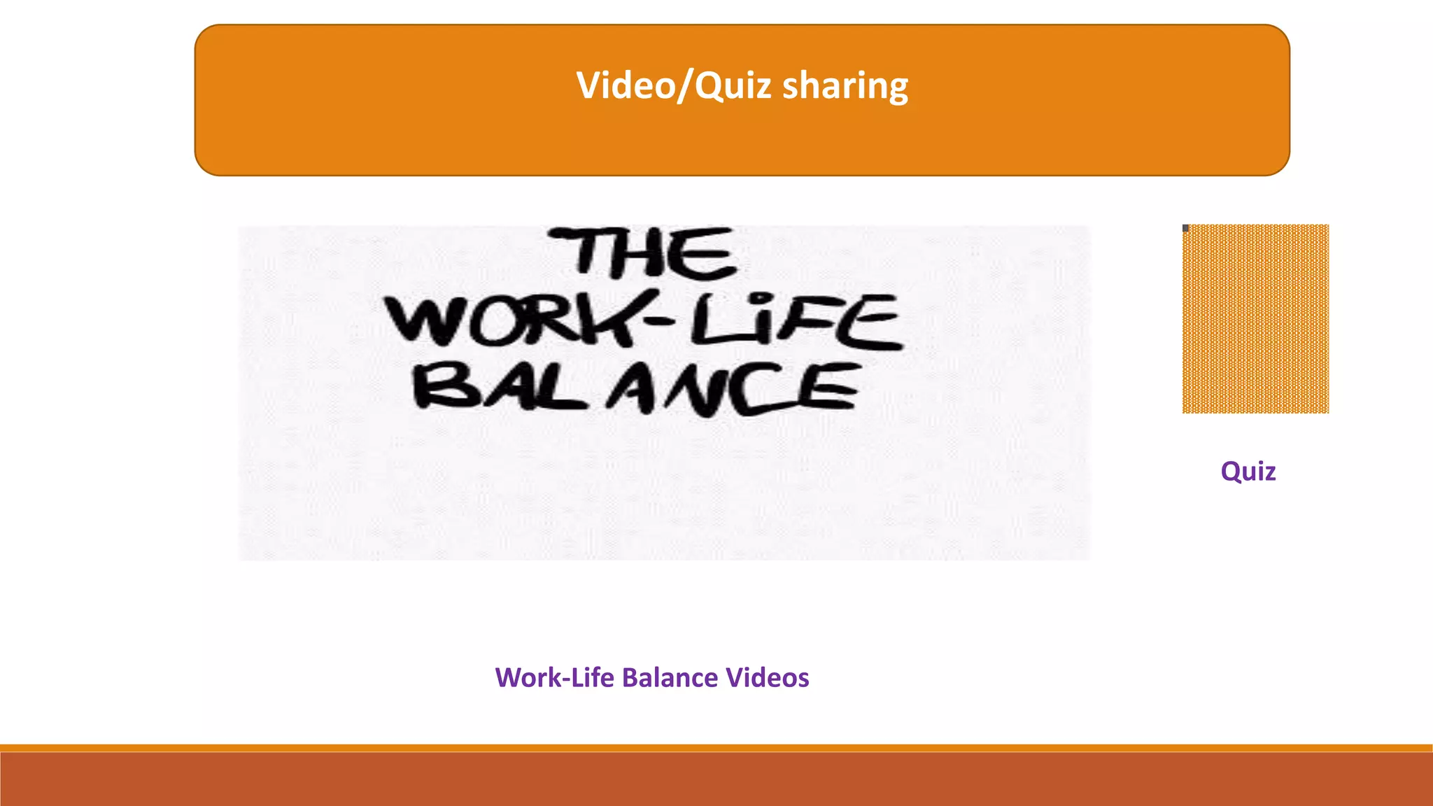 Work life balance (scl) | PPTX