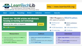 http://www.learntechlib.org/
 