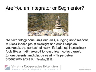Work Life Jenga and Unscheduling | PPTX