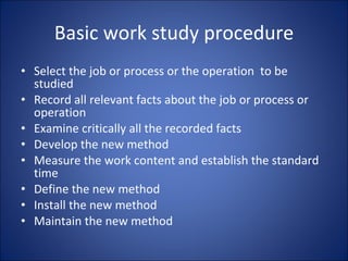 Work Study | PDF