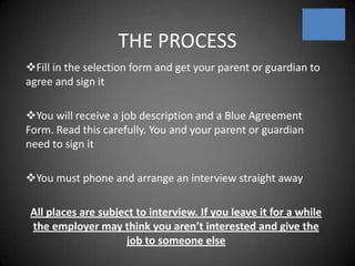 Give you a better idea of what you are good at and could help you decide what type of job you might like to eventually do