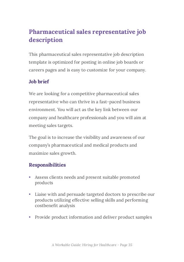 careers in pharmaceutical sales