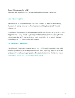 Structured interviews 101: How to make the most effective interview ...