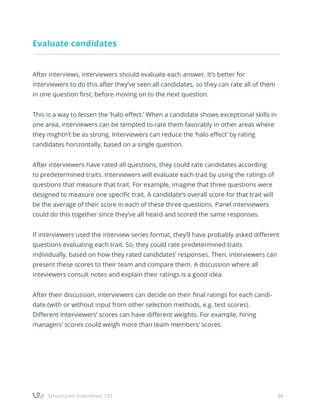 Structured interviews 101: How to make the most effective interview ...